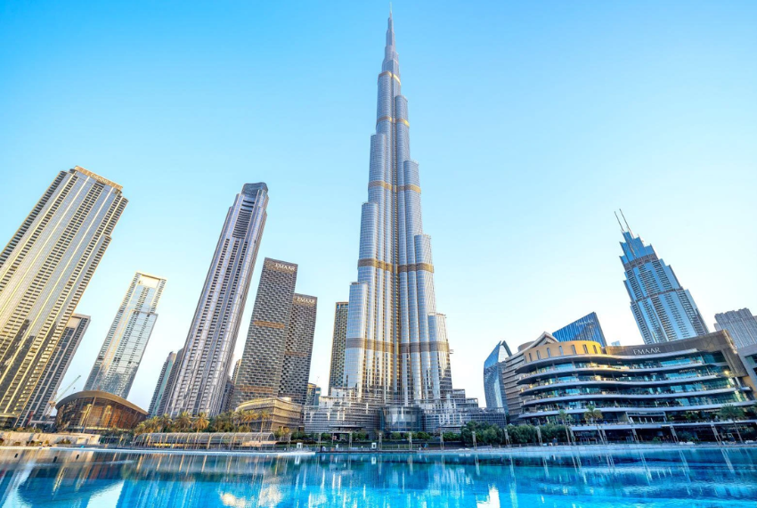 View from Burj Khalifa observation deck