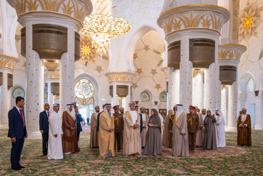 Prayer At Sheikh Zayed Grand Mosque