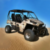 Kawasaki Teryx 4 Buggy navigating desert dunes.