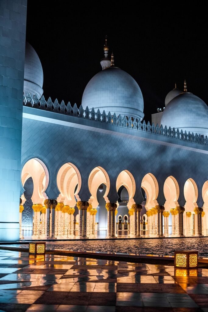 Sheikh ZAYED Mosque Night Vew